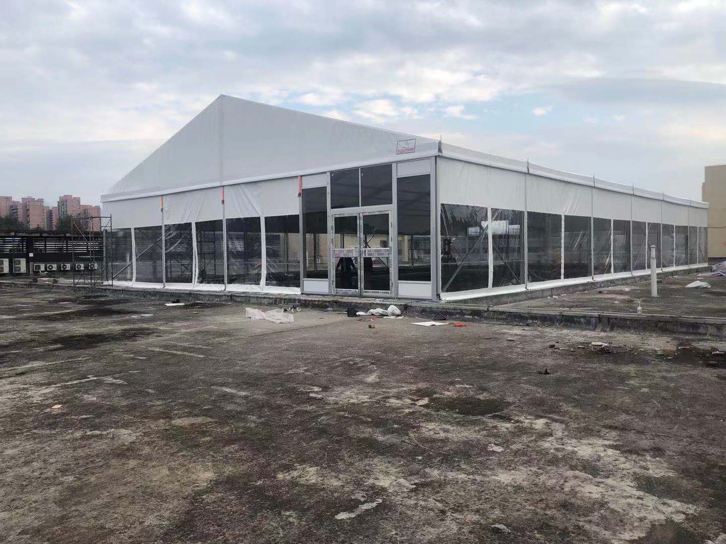 福建永安18米籃球場(chǎng)篷房搭建驗(yàn)收